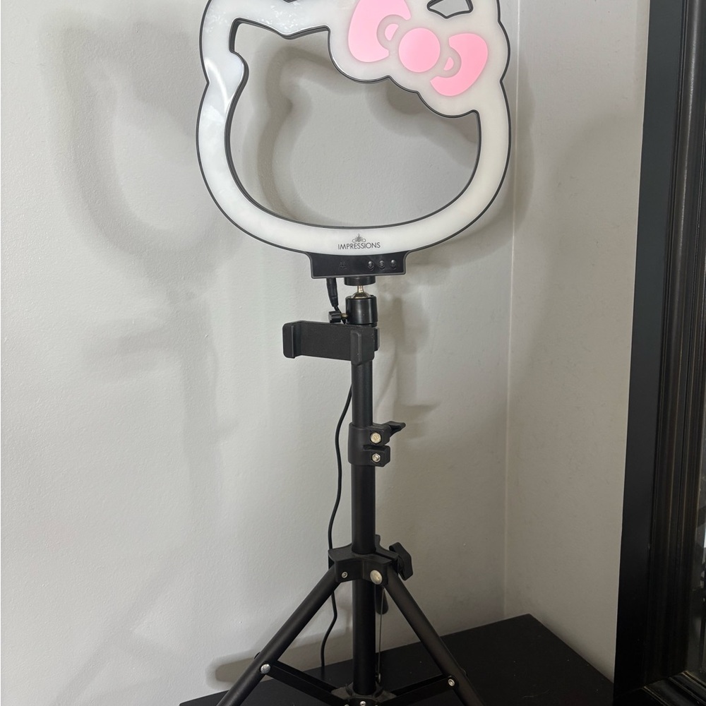 Hello Kitty Pink and White Ring Light